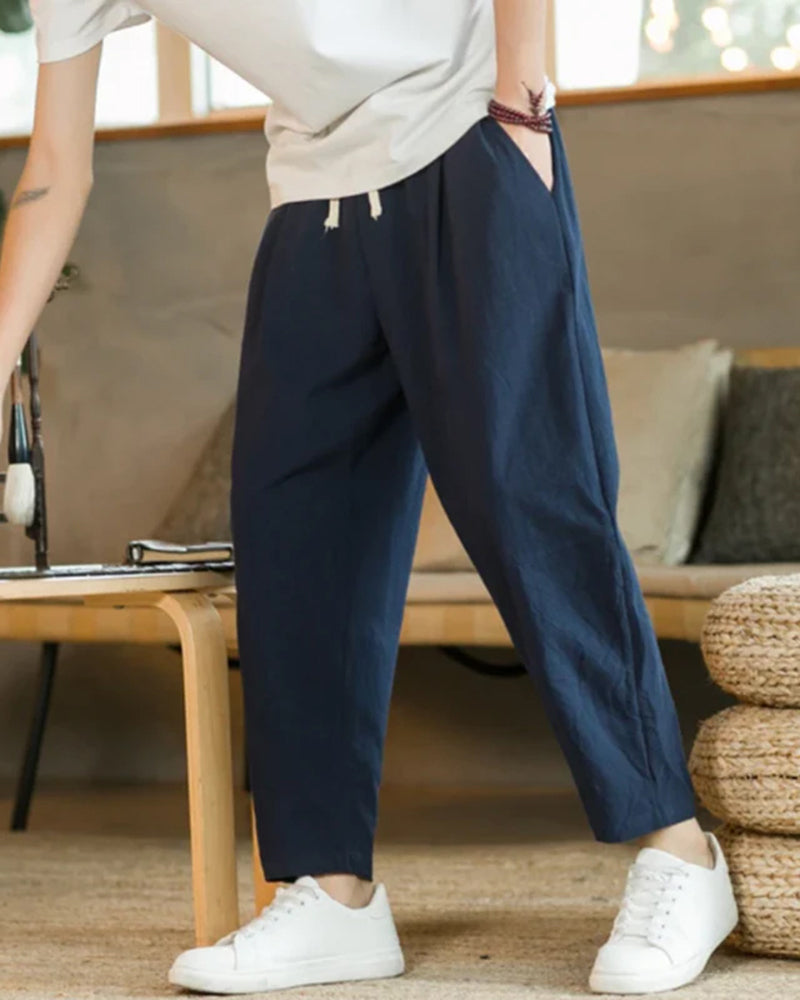 Cancun Leinen & Baumwoll-Hose
