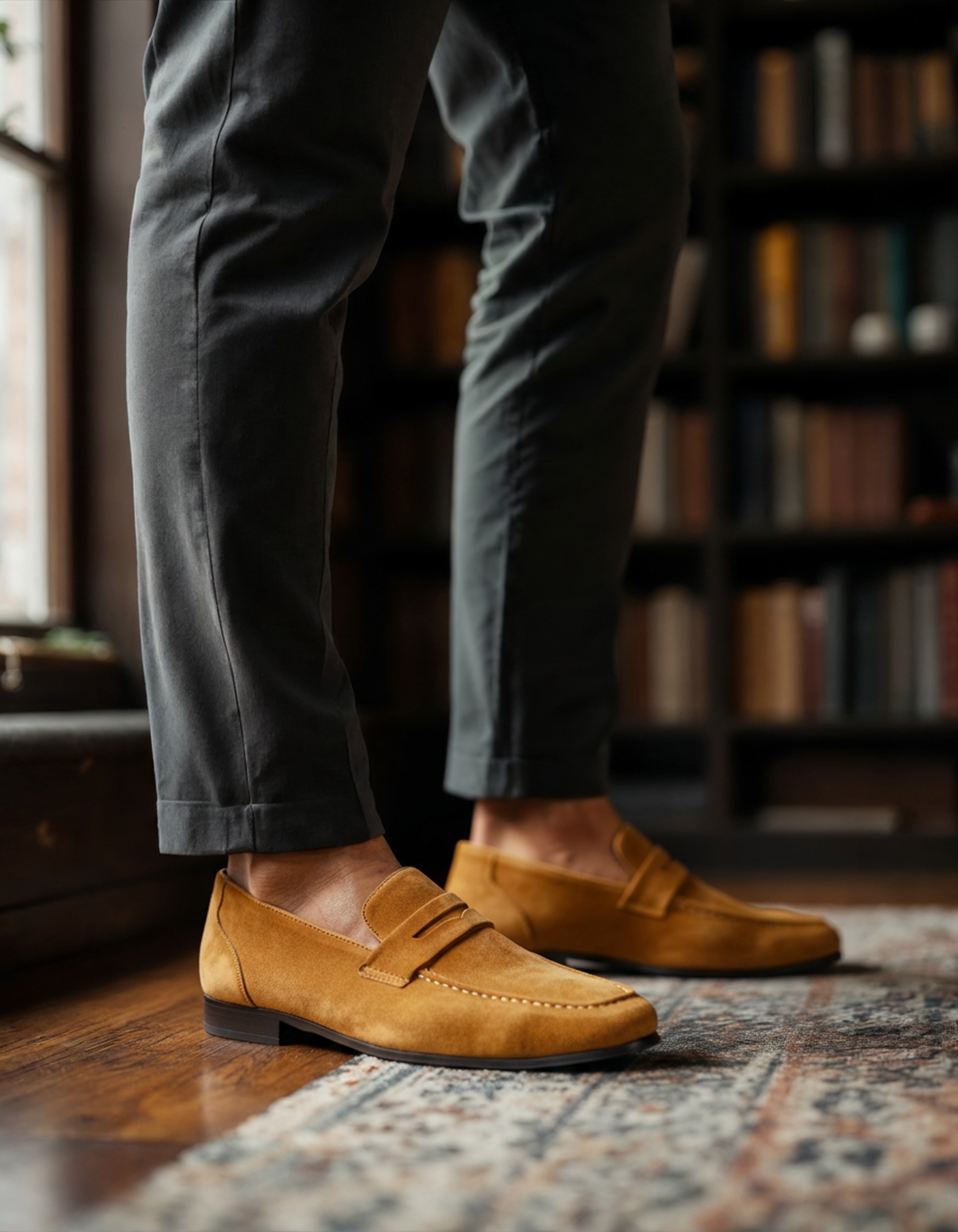 Old Money Wildleder Penny Loafer
