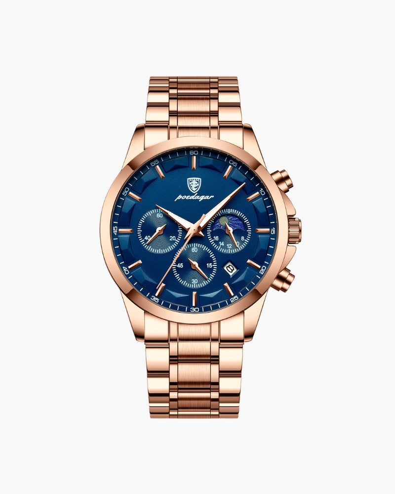 Präzisions-Chronograph Stahluhr