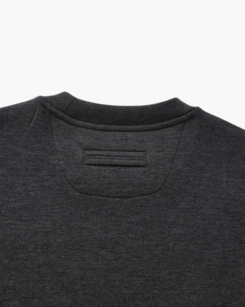 Klassisches Modal-Mischung Rundhals-Sweatshirt