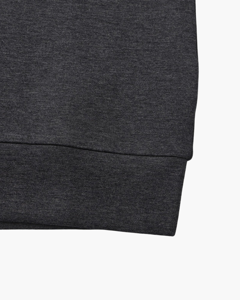 Klassisches Modal-Mischung Rundhals-Sweatshirt