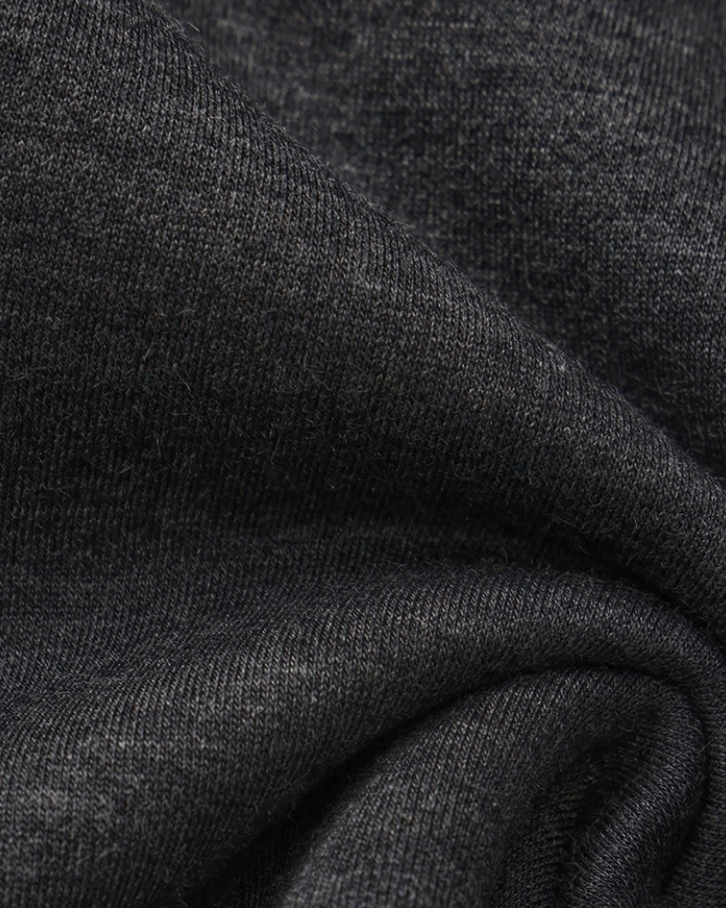 Klassisches Modal-Mischung Rundhals-Sweatshirt