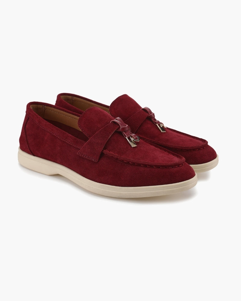 Old Money Wildleder Damen Loafer