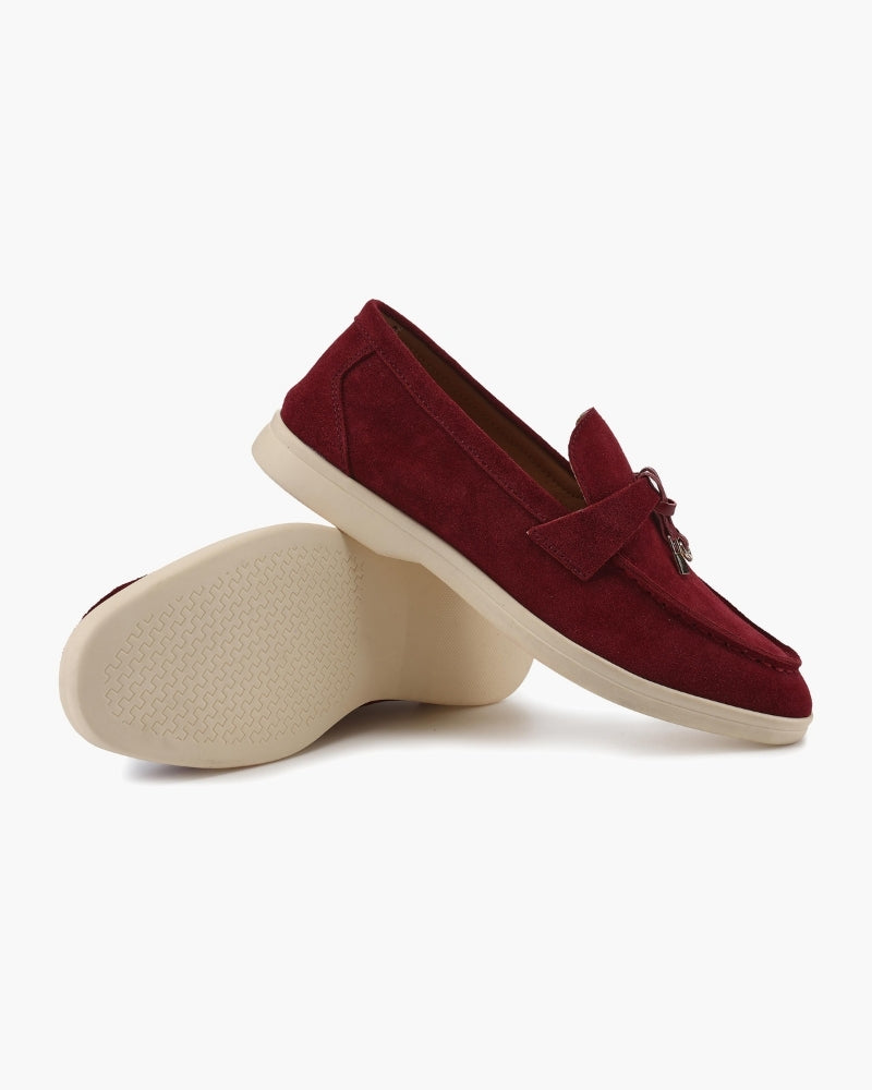 Old Money Wildleder Damen Loafer