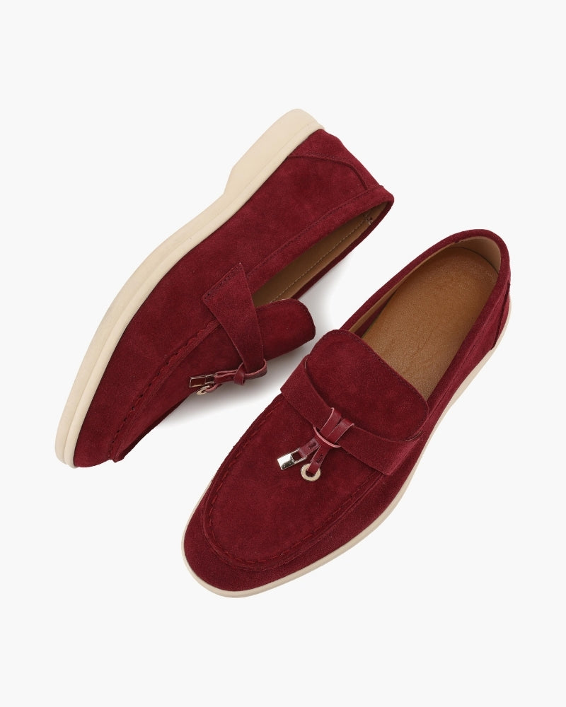 Old Money Wildleder Damen Loafer
