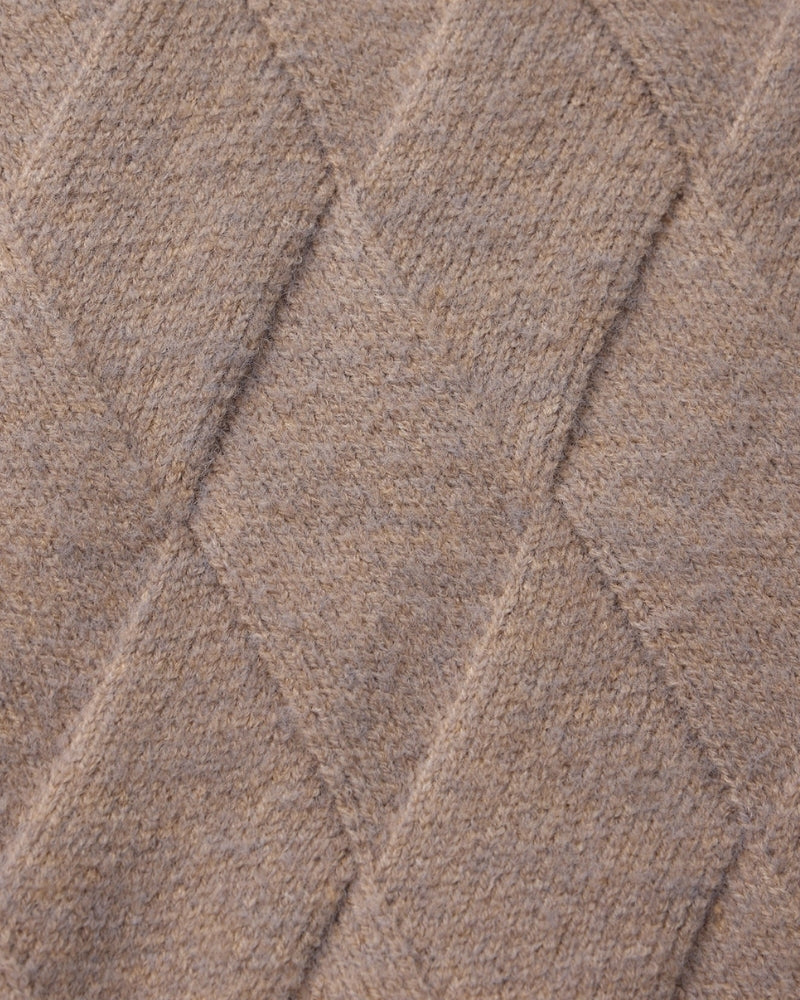 Heritage Rauten-Strick Reißverschluss-Cardigan