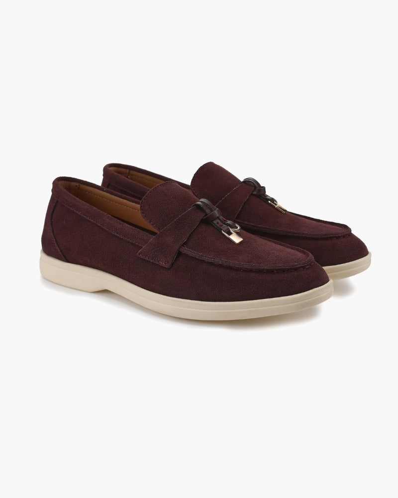 Old Money Wildleder Damen Loafer