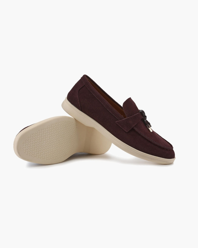 Old Money Wildleder Damen Loafer