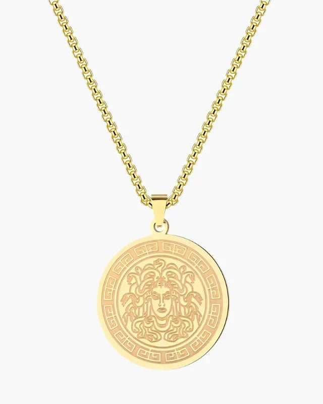 Medusa Lange Halskette (Gold & Silber)