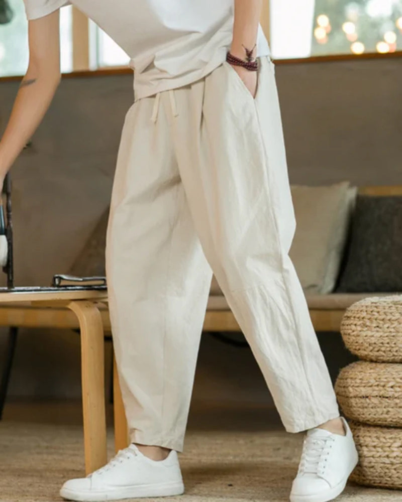 Cancun Leinen & Baumwoll-Hose