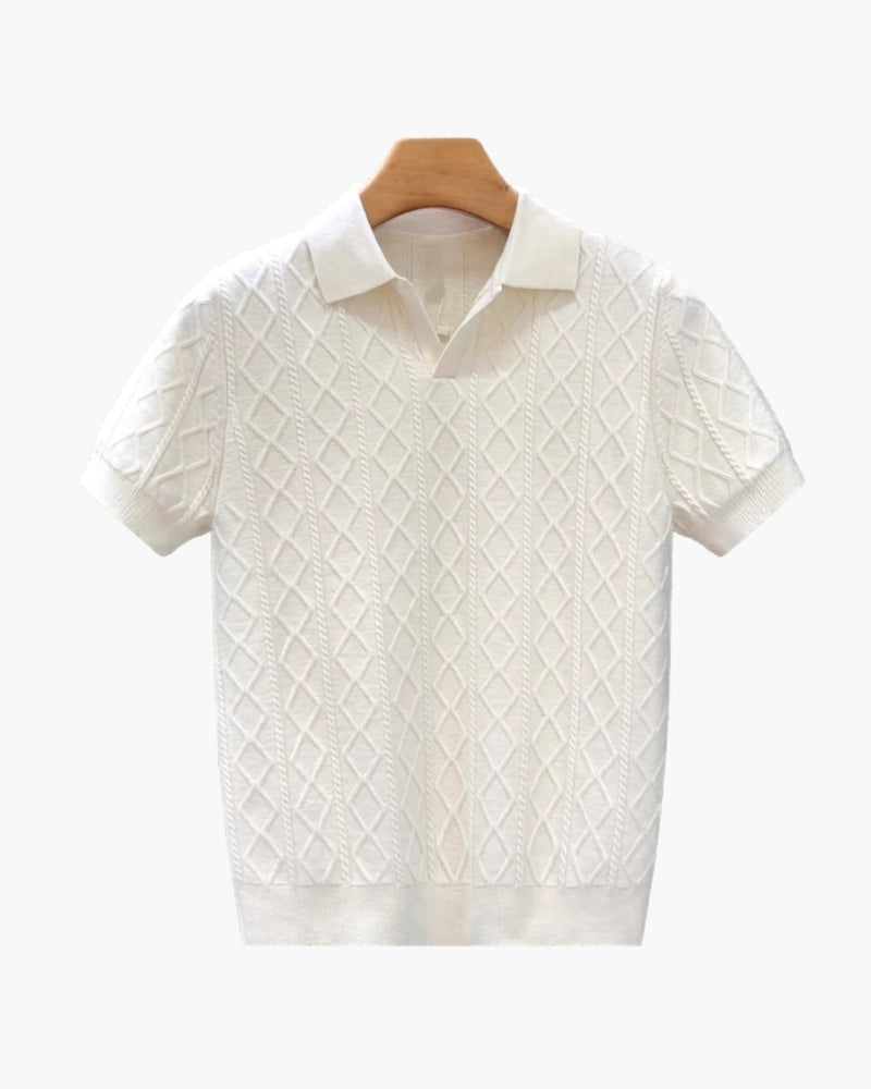 Signature Strukturiertes Strickpolo