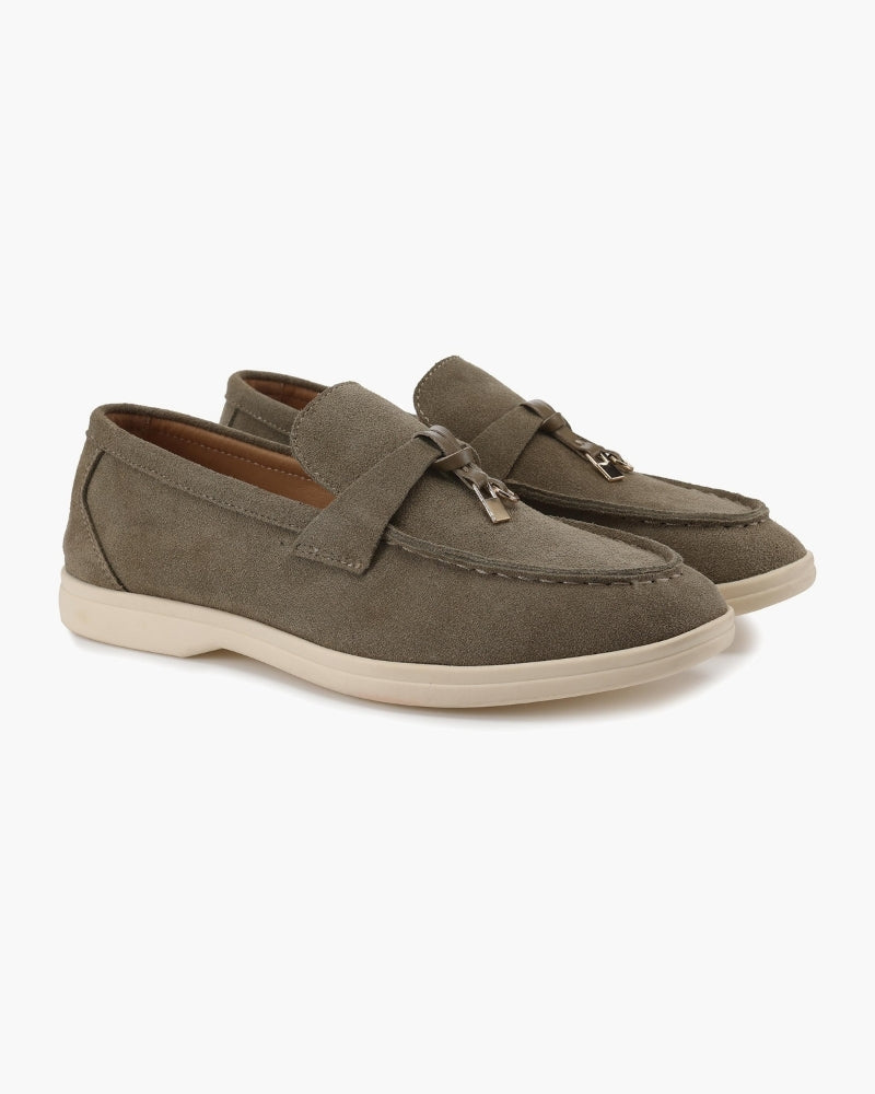 Old Money Wildleder Damen Loafer