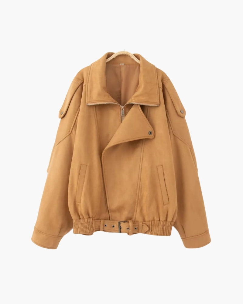 Vintage Wildleder Drape Jacke