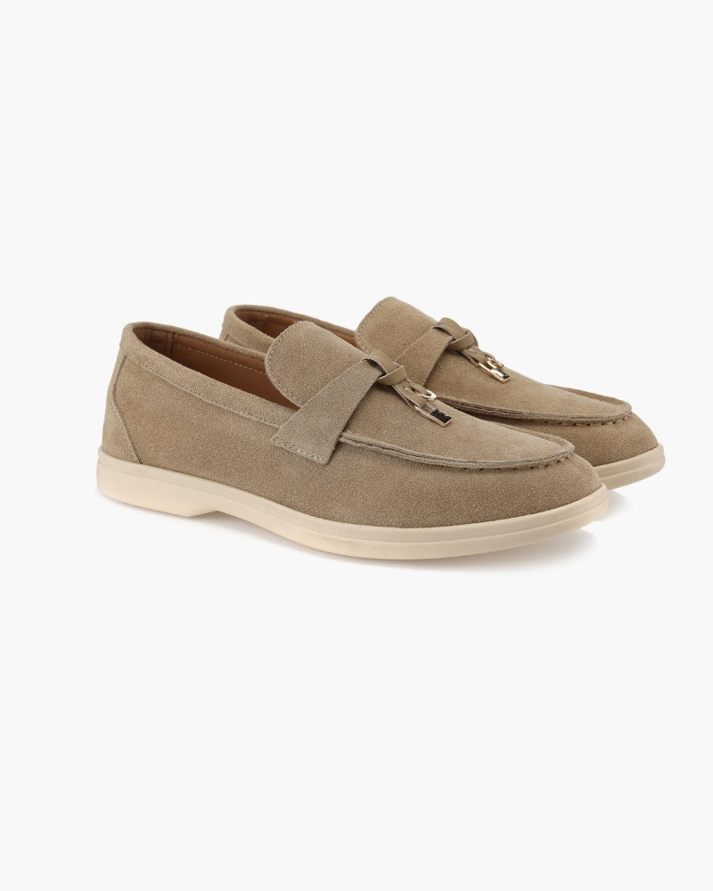 Old Money Wildleder Damen Loafer
