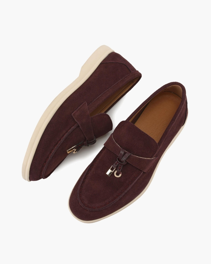 Old Money Wildleder Damen Loafer