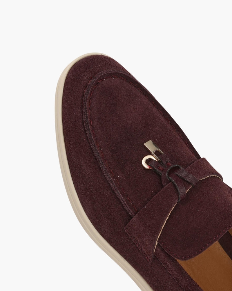 Old Money Wildleder Damen Loafer