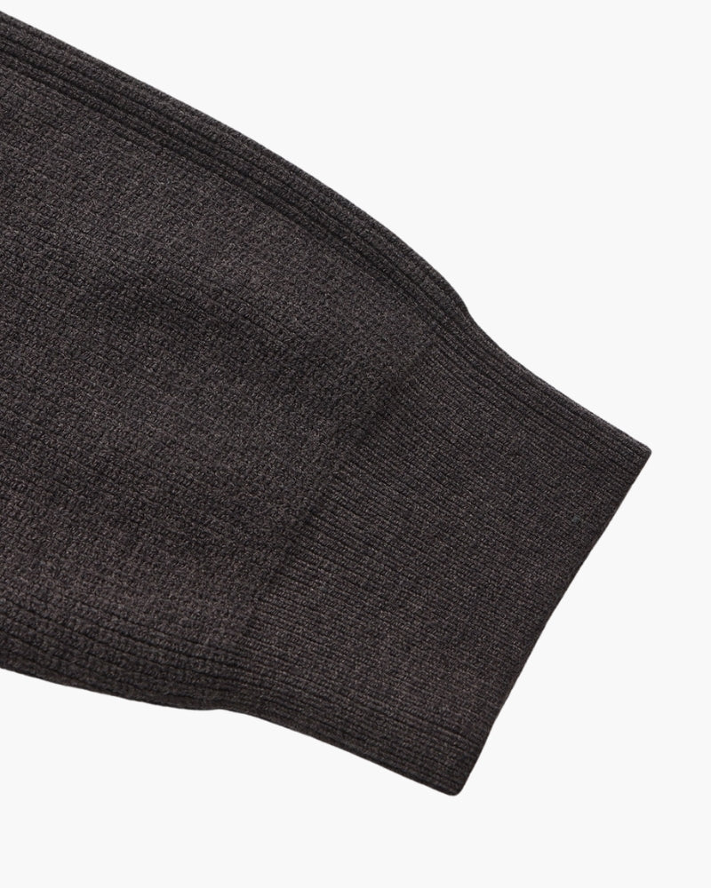 Verfeinerter Halbreißverschluss-Strickpullover