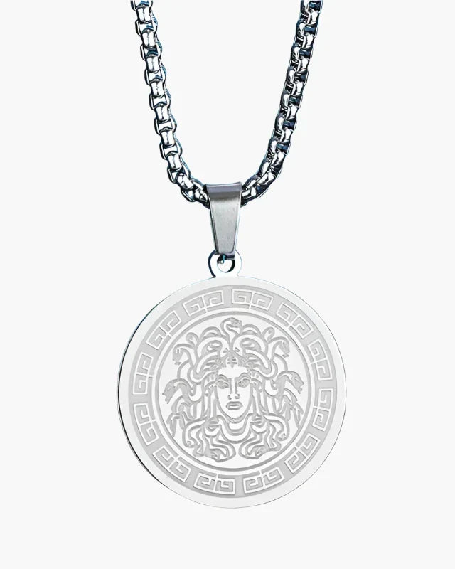 Medusa Lange Halskette (Gold & Silber)