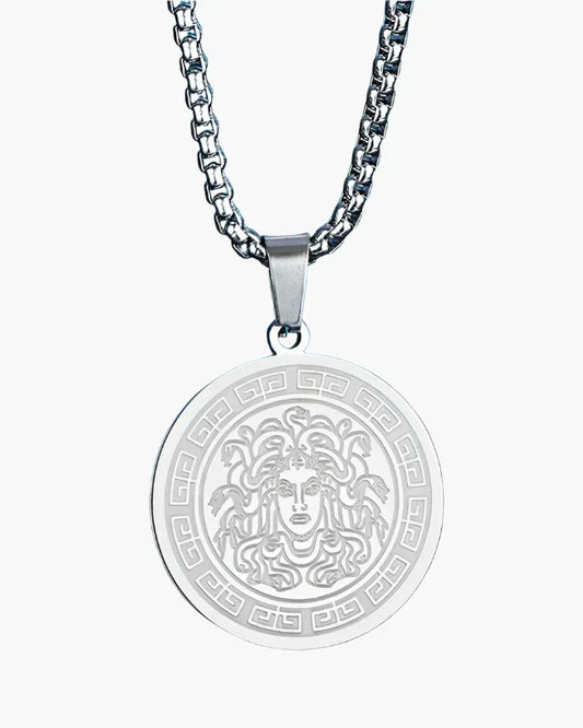 Medusa Lange Halskette (Gold & Silber)
