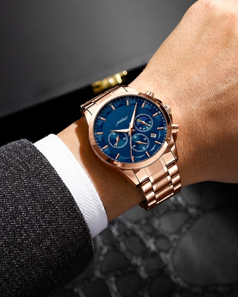 Präzisions-Chronograph Stahluhr