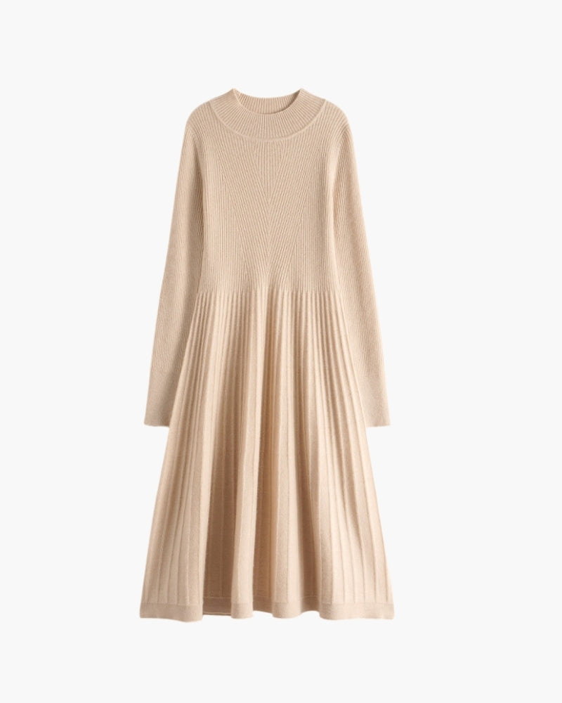 Reines Kaschmir Flare Kleid