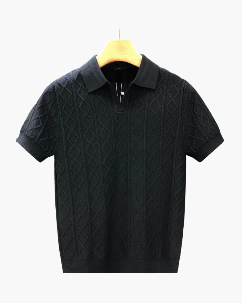 Signature Strukturiertes Strickpolo