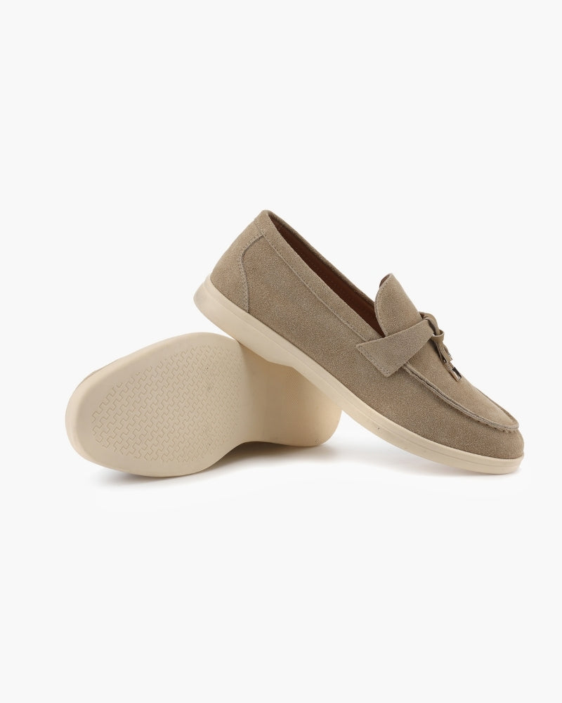 Old Money Wildleder Damen Loafer