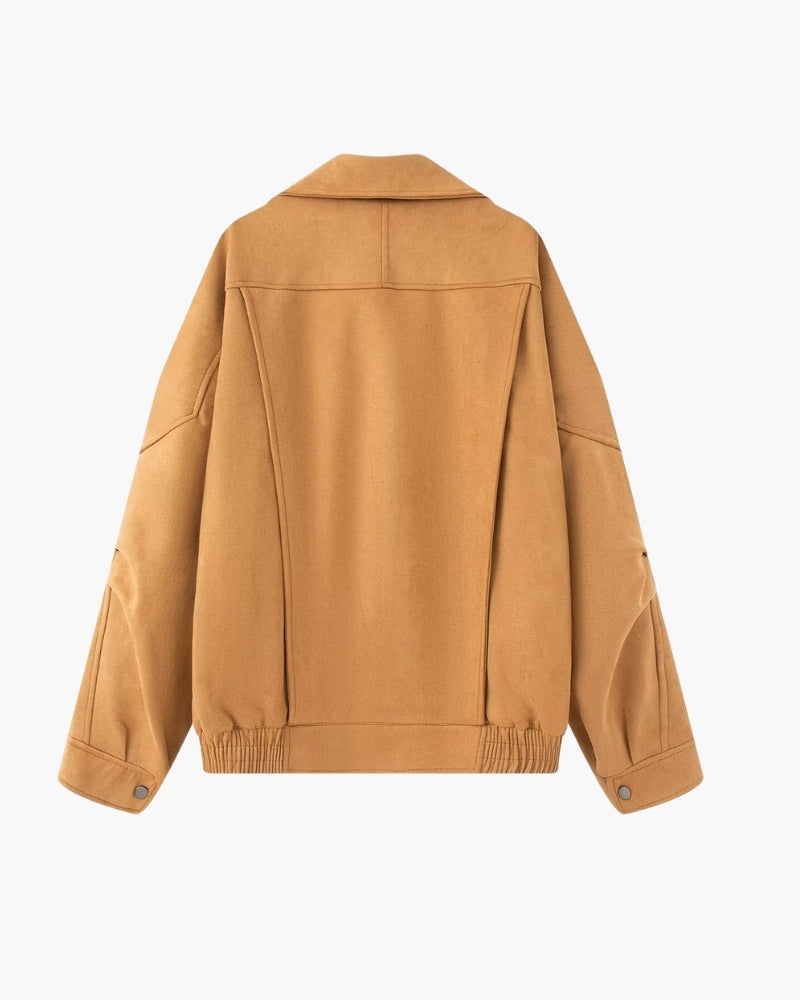 Vintage Wildleder Drape Jacke