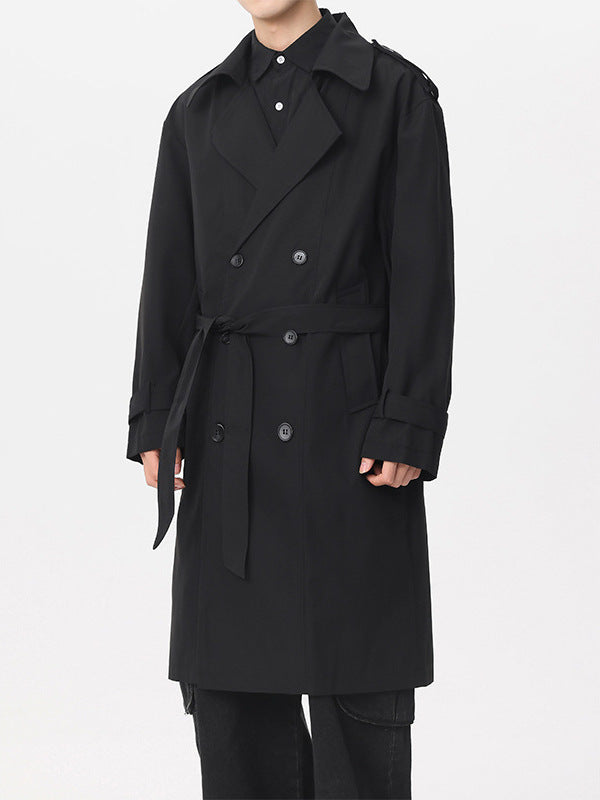 Klassischer Doppelreiher Trenchcoat
