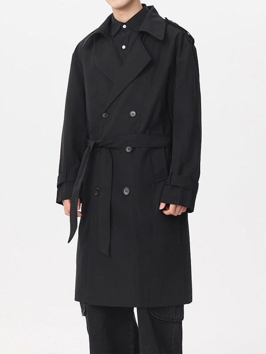 Klassischer Doppelreiher Trenchcoat