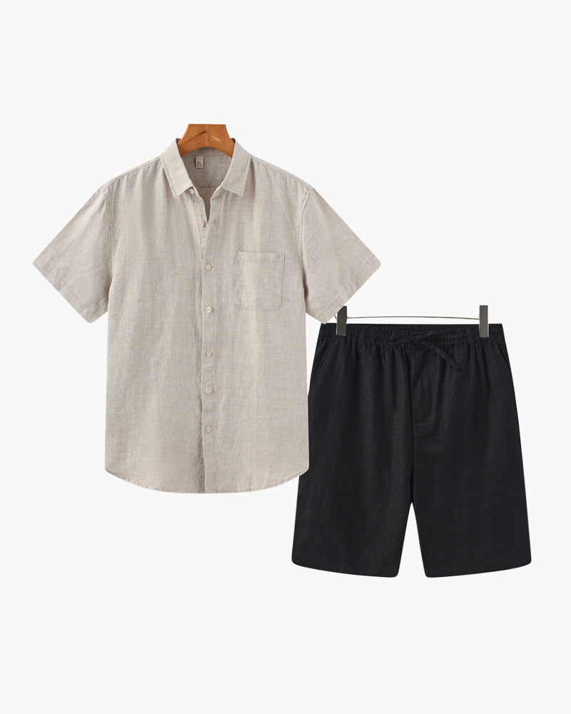 Old Money Leinen Kombi (Shorts)