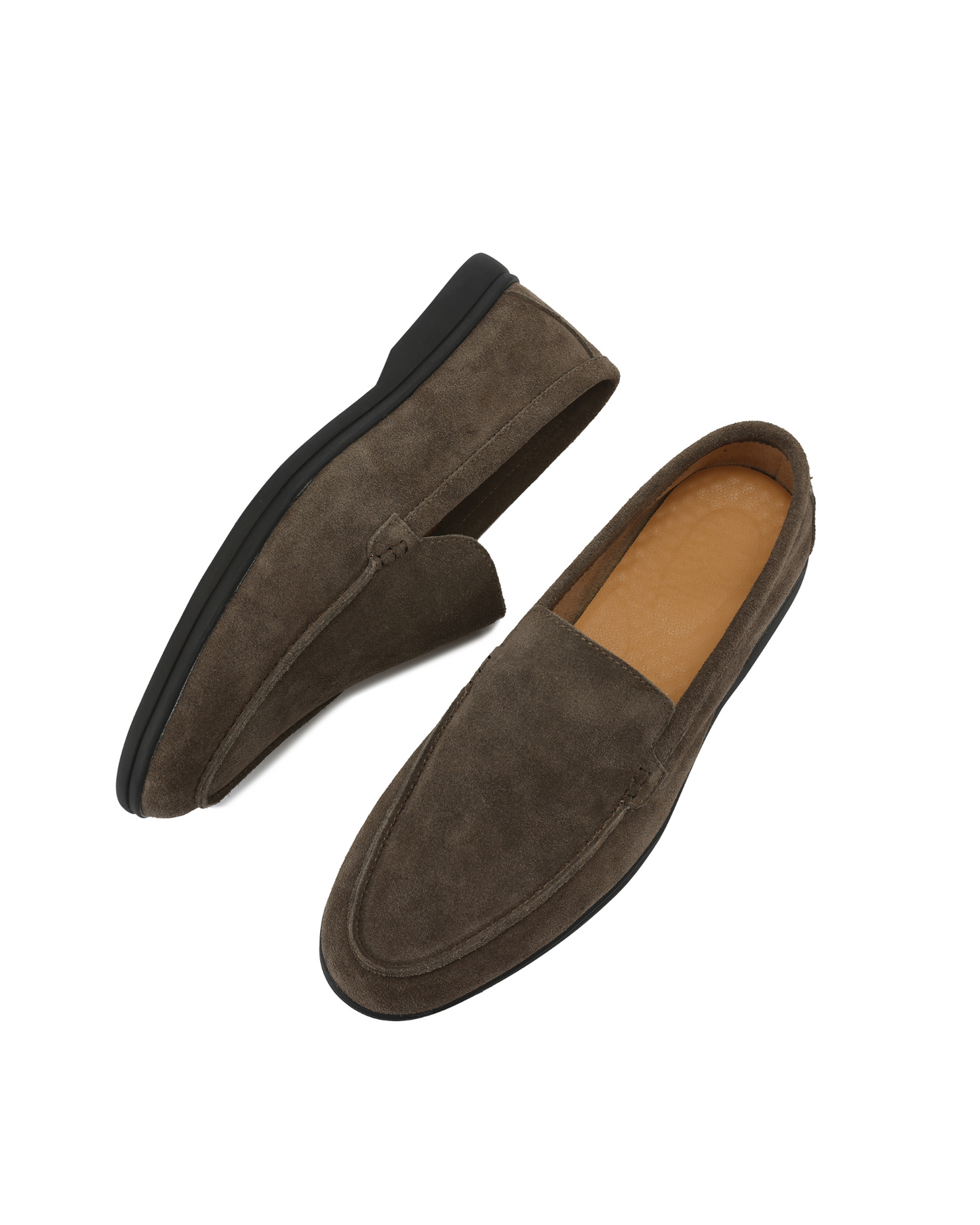 Premium Wildleder Loafer - Schwarze Sohlen