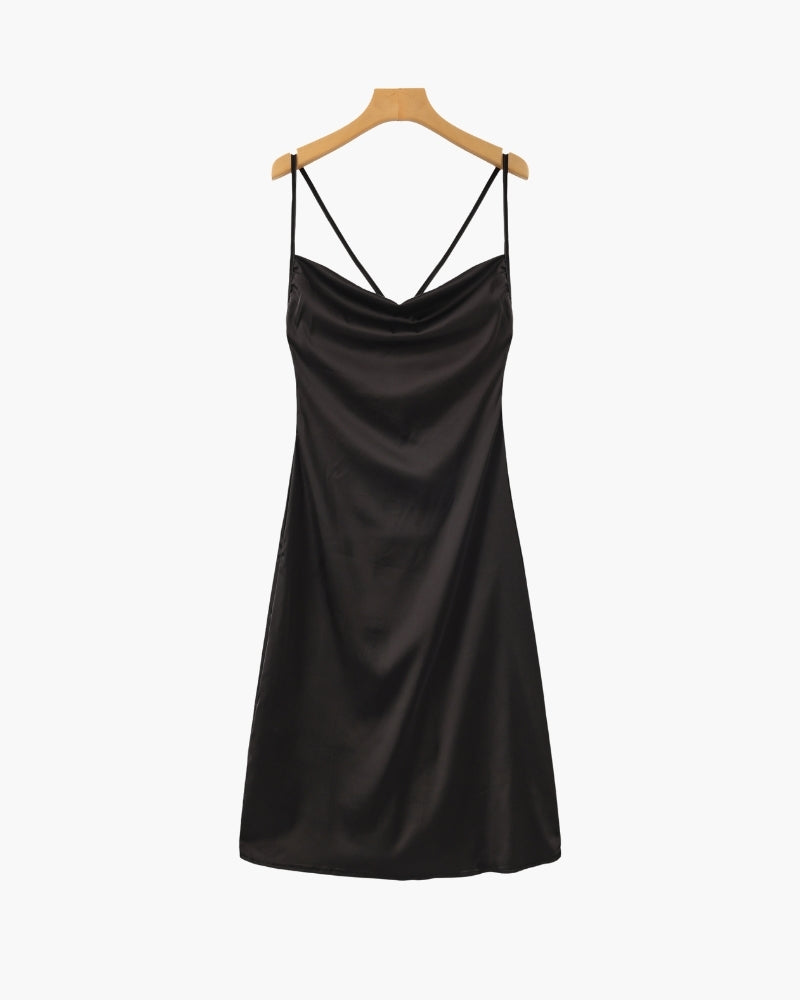 Old Money Satin-Slip-Kleid