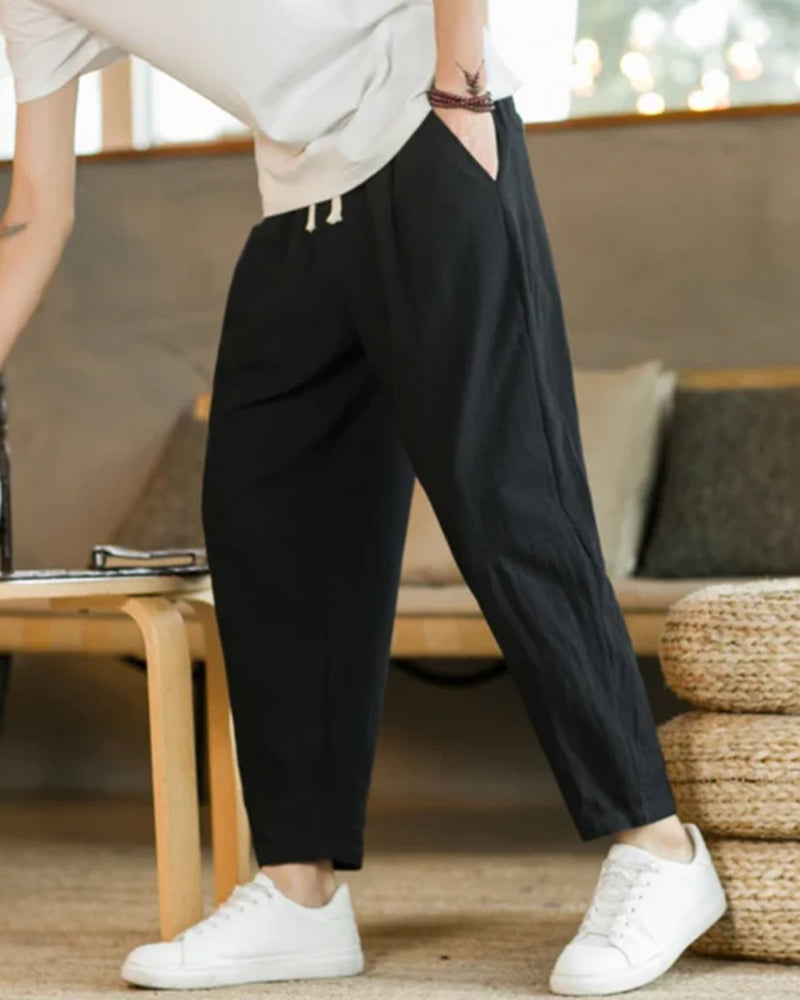 Cancun Leinen & Baumwoll-Hose