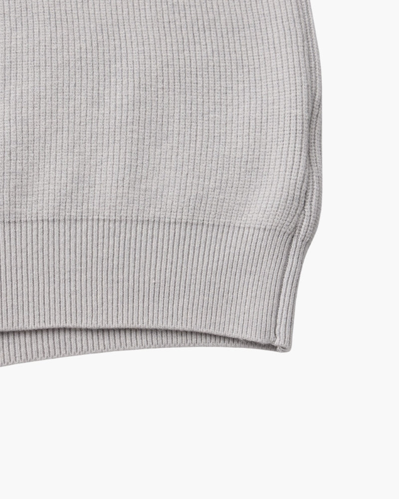 Verfeinerter Halbreißverschluss-Strickpullover
