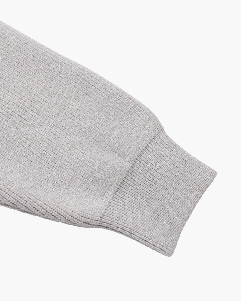 Verfeinerter Halbreißverschluss-Strickpullover