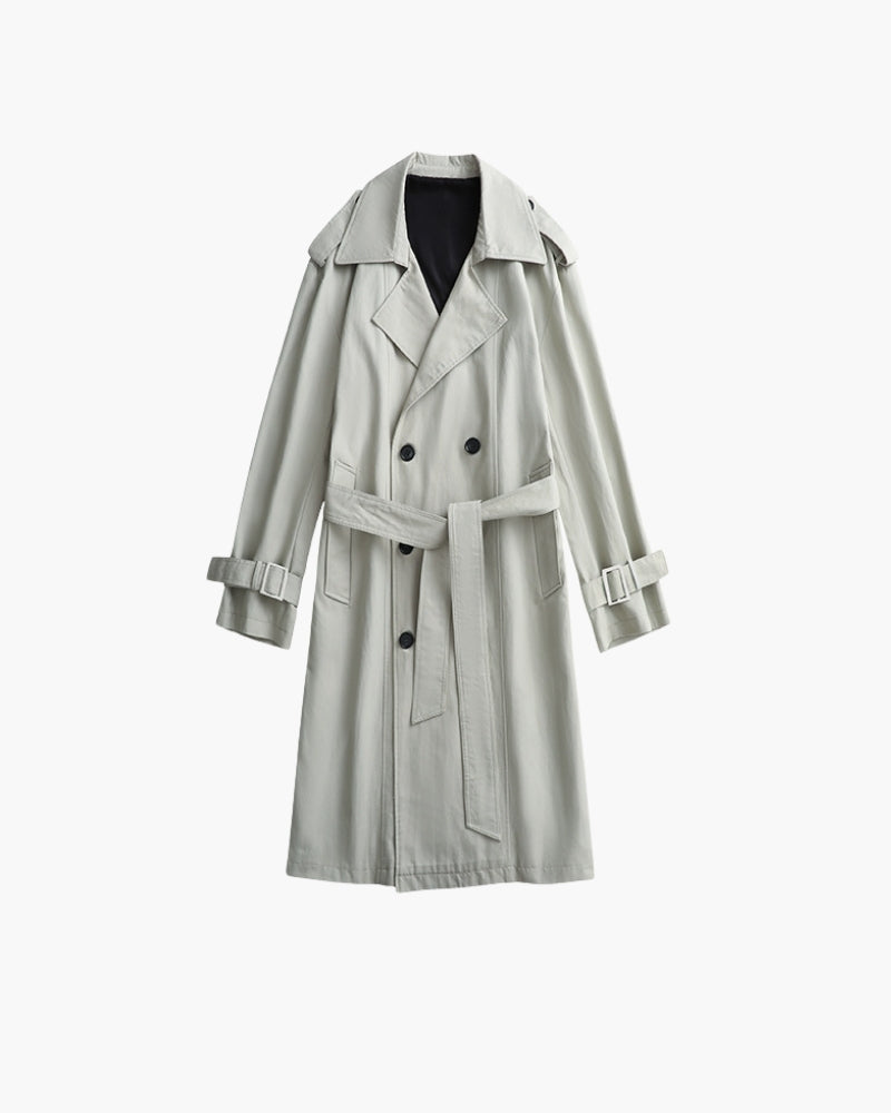 Klassischer Doppelreiher Trenchcoat
