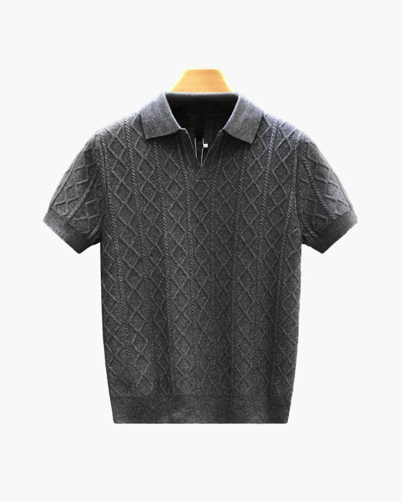 Signature Strukturiertes Strickpolo