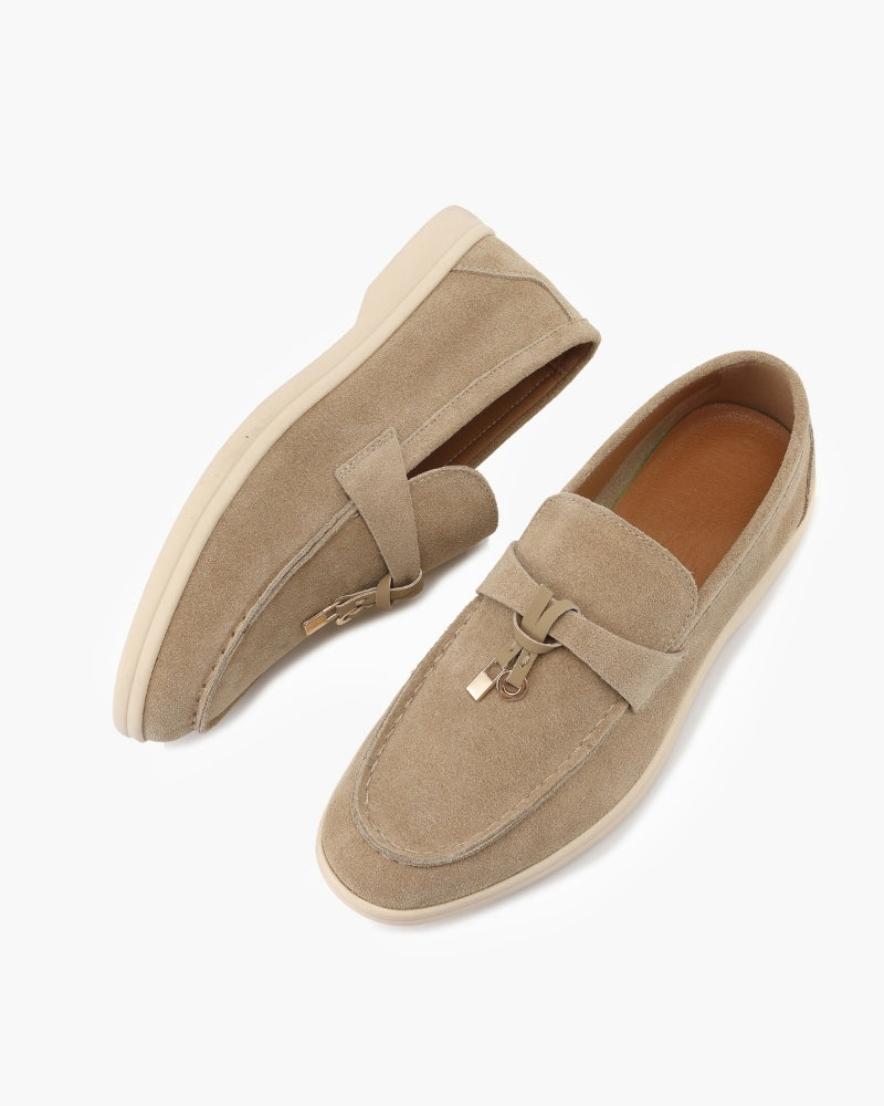 Old Money Wildleder Damen Loafer