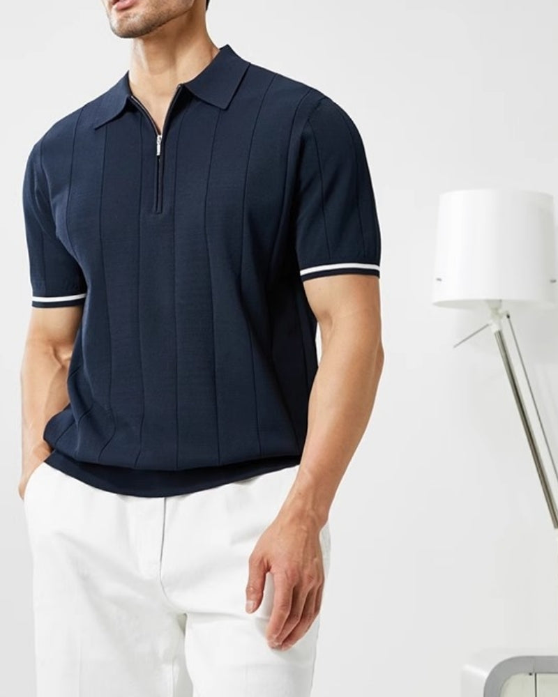 Signature Kontrast-Trim Polo