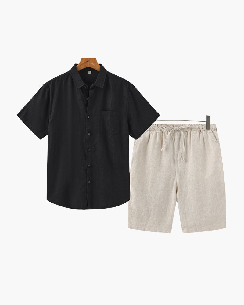 Old Money Leinen Kombi (Shorts)