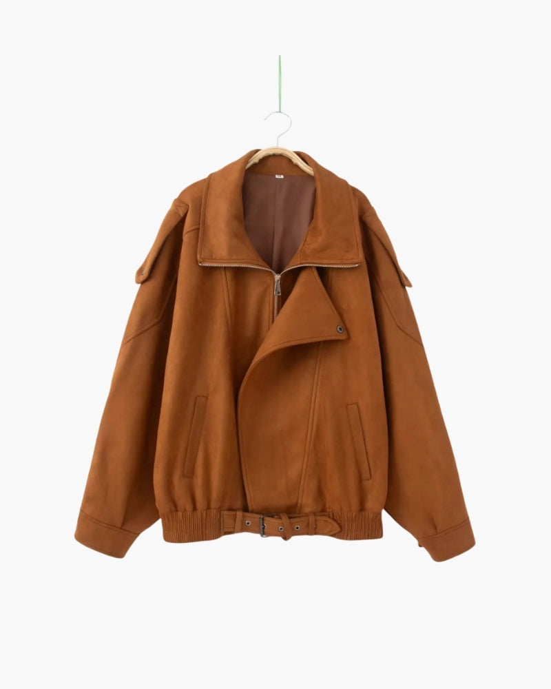 Vintage Wildleder Drape Jacke