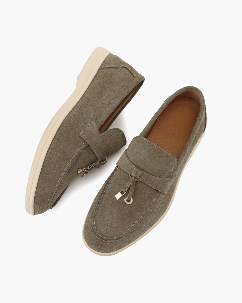 Old Money Wildleder Damen Loafer