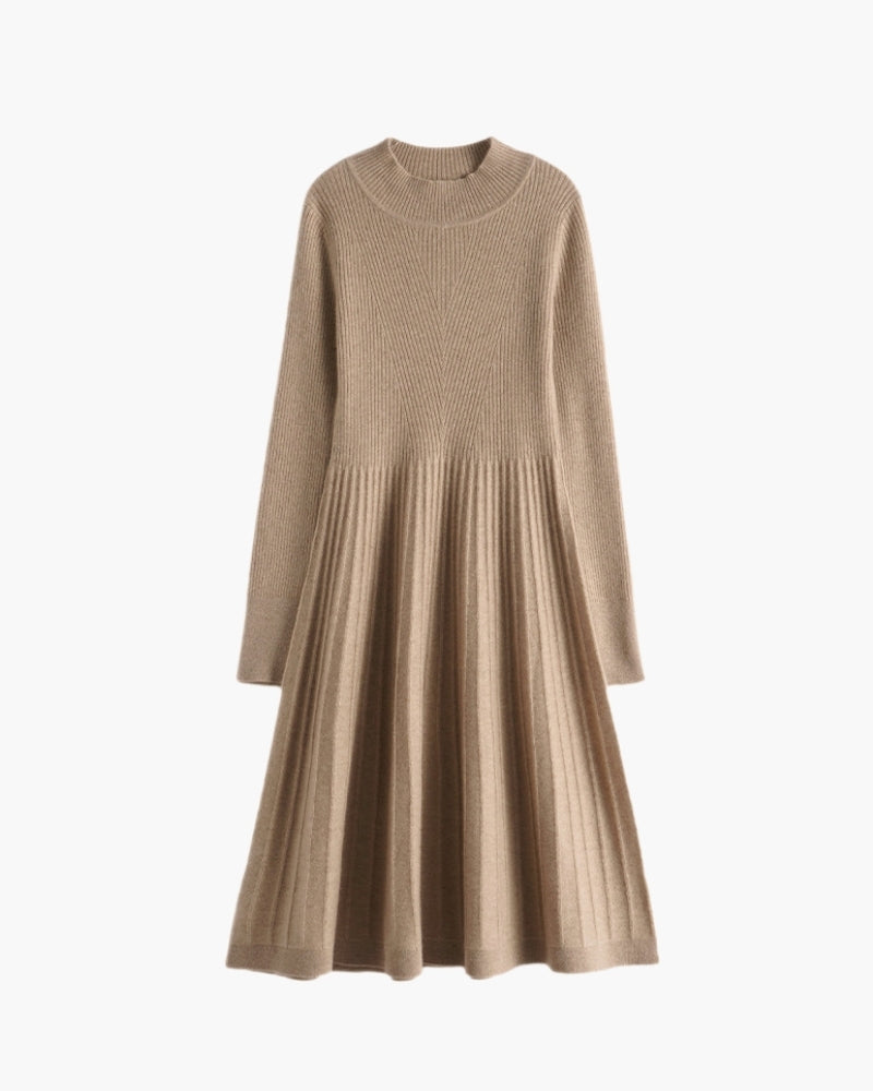 Reines Kaschmir Flare Kleid