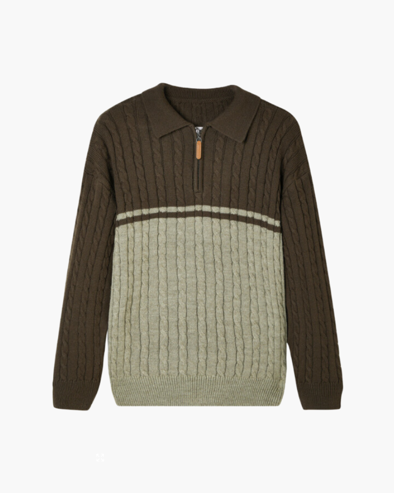 100% Premium Wolljacke mit Reißverschluss