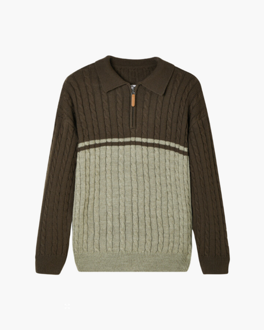 100% Premium Wolljacke mit Reißverschluss