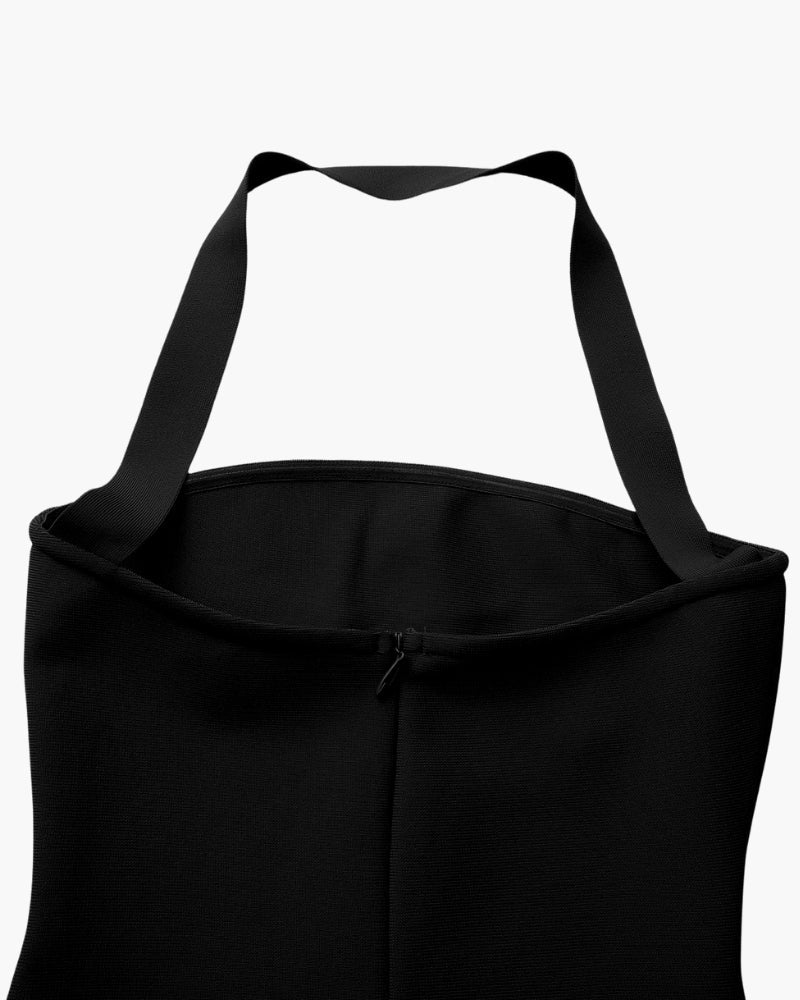 Halterneck Slim-Fit Maxikleid