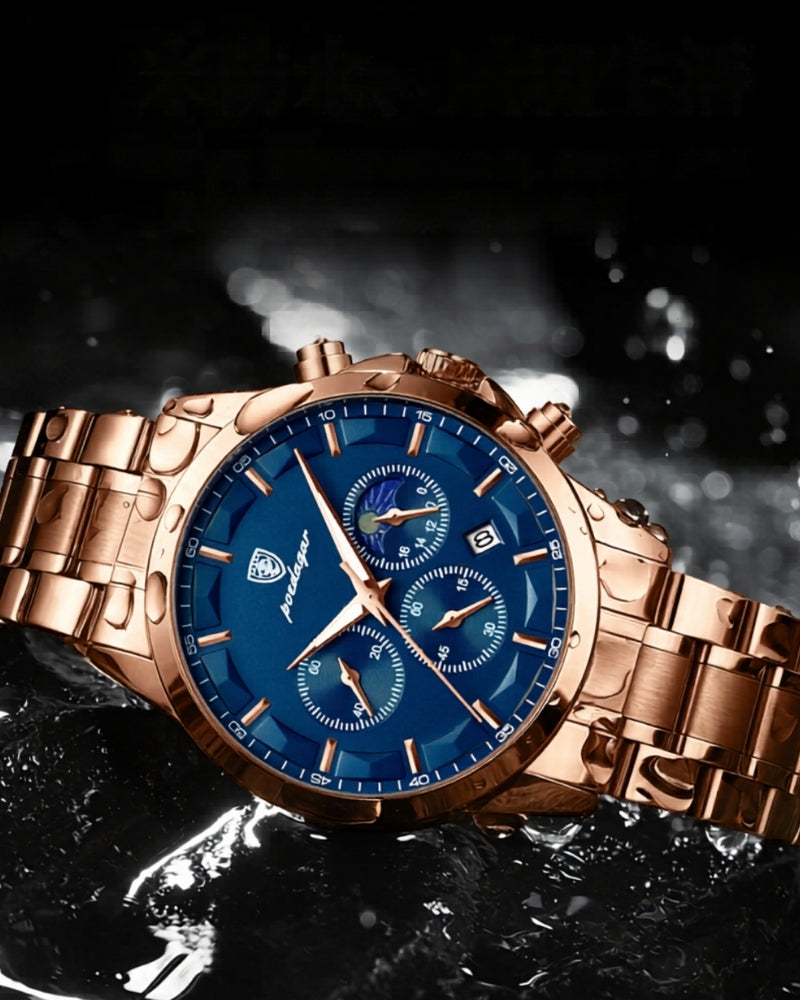 Präzisions-Chronograph Stahluhr