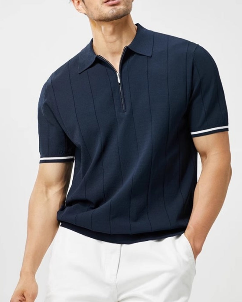Signature Kontrast-Trim Polo