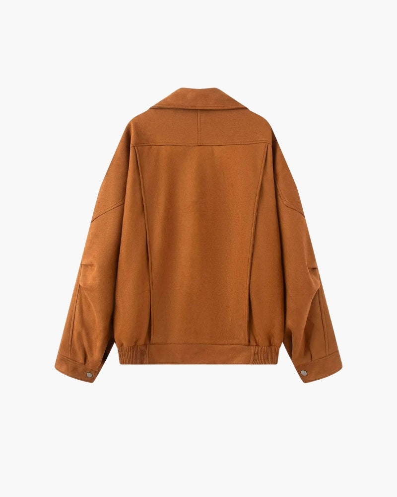 Vintage Wildleder Drape Jacke
